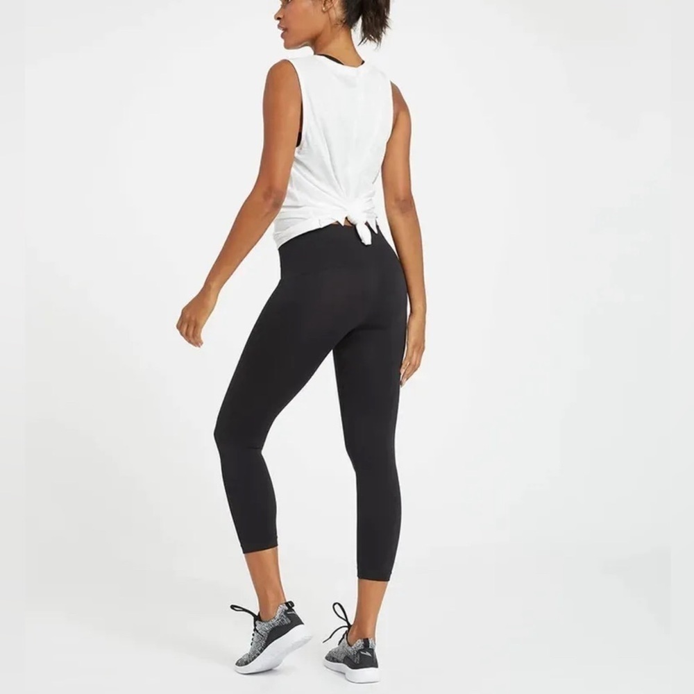 Spanx Cropped Look At‎ Me Now Legging Very Black Size 3X